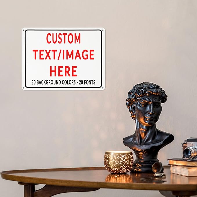 Custom Sign Personalized Custom Metal Sign, Customize For Office, Business, Workplace, Office, Home, Delivery Signs 6x8