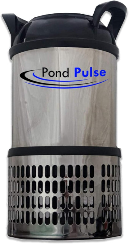 HALF OFF PONDS Pond Pulse 15,000 GPH Submersible Waterfall Pump – Hybrid Drive Pond Pump with 100' Cord – Energy Efficient, Fish Safe, 15' Max Head, for Skimmers & Large Water Features