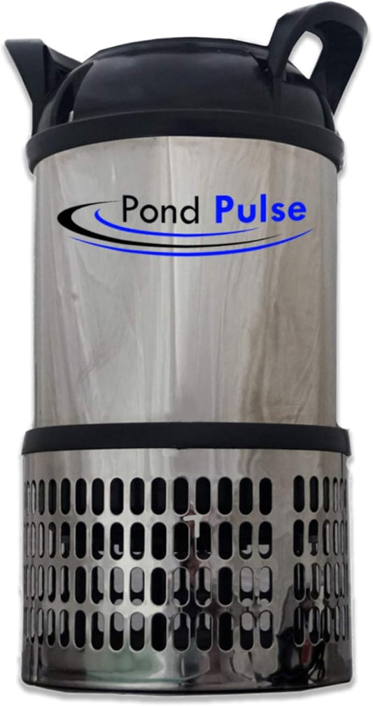 HALF OFF PONDS Pond Pulse 15,000 GPH Submersible Waterfall Pump – Hybrid Drive Pond Pump with 100' Cord – Energy Efficient, Fish Safe, 15' Max Head, for Skimmers & Large Water Features
