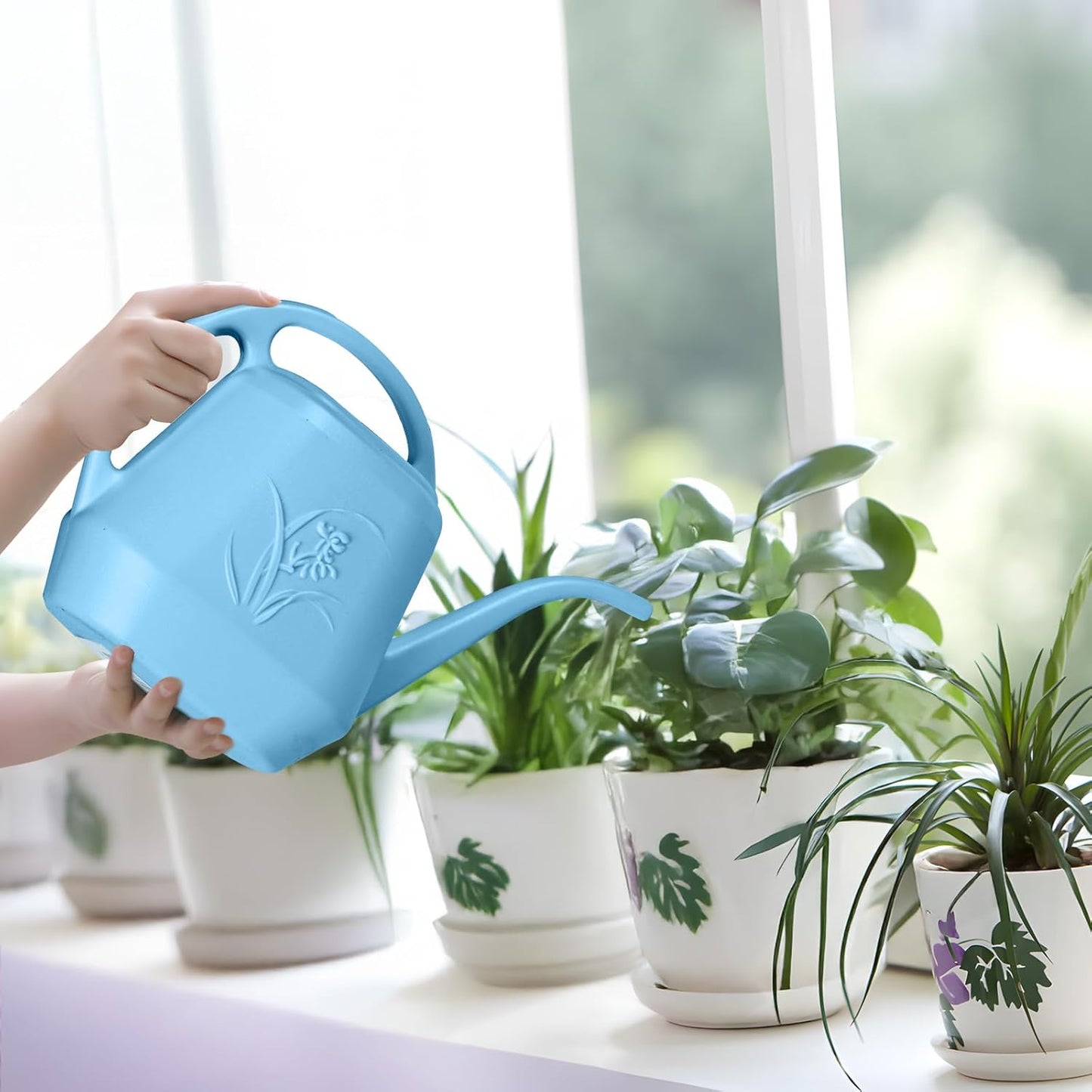 Plant Watering Can - 1/2 Gallon - Sky Blue
