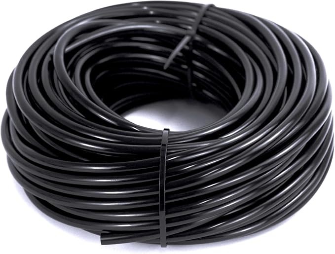100ft 1/4 inch Blank Drip Irrigation Tubing,1/4 Irrigation Tubing Drip Irrigation Parts Drip Line Irrigation Hose for Drip Irrigation System, Garden Watering Tube Line for Garden Irrigation System