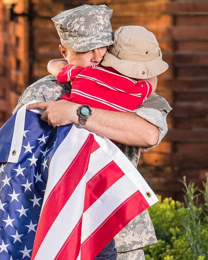 6x10 American Flag Outdoor Heavy Duty, US Flag 6x10 ft, USA Flag with Embroidered Stars and Sewn Stripes Brass Grommets