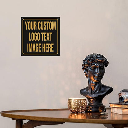 Custom Signs Outdoor Metal Sign Custom Sign Outdor Indoor Personalized Signs Make Your Own Sign With Text Logo Image For Office Business Workplace Home Bar Indoor Outdoor Use 8"x8"