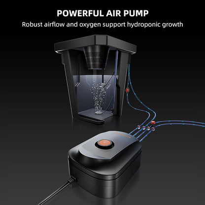 Spider Farmer DWC Hydroponics Grow System with 7-Gallon Deep Water Culture, New Triangular Cover Design, Recirculating Drip Garden System with Top Drip Kit, 8W Air Pump, 2 Buckets