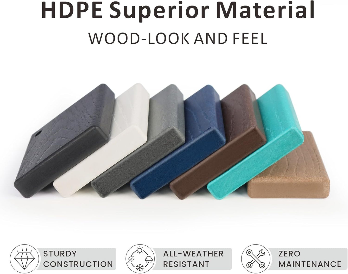 Raised Garden Bed Outdoor with Legs,HDPE Elevated Planter Box Rot-Resistant and Non-Cracking,Raised Beds for Gardening for Backyard, Patio, Balcony, 300lb Capacity Navy