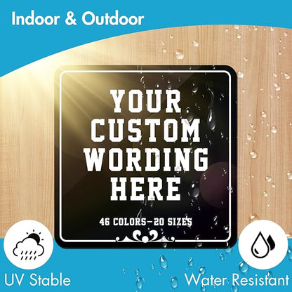 Personalized Acrylic Custom Door Signs & Plaques for Home & Office