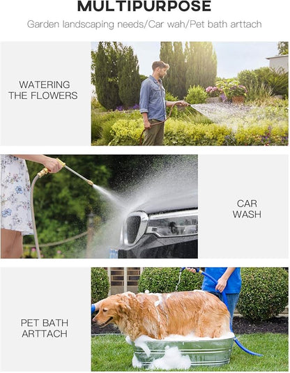 Garden Water Hose Reel Cart Tools with Wheels Garden Lawn Water Truck Water Planting Cart Heavy Duty Outdoor Yard Water Planting Holds 300-Feet of 5/8-Inch Hose with Storage Basket (Black)