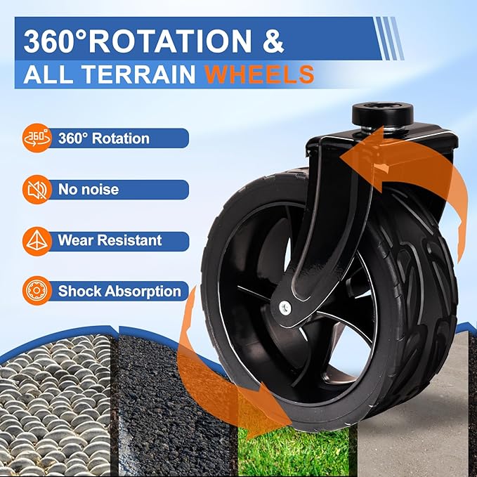 Collapsible Wagon Cart with Wheels Foldable, Folding Wagons Carts with Silent Universal Wheels, Large Grocery Cart On Wheels, Heavy Duty Utility Wagon for Shopping Beach Sports Fishing Camping, 150L