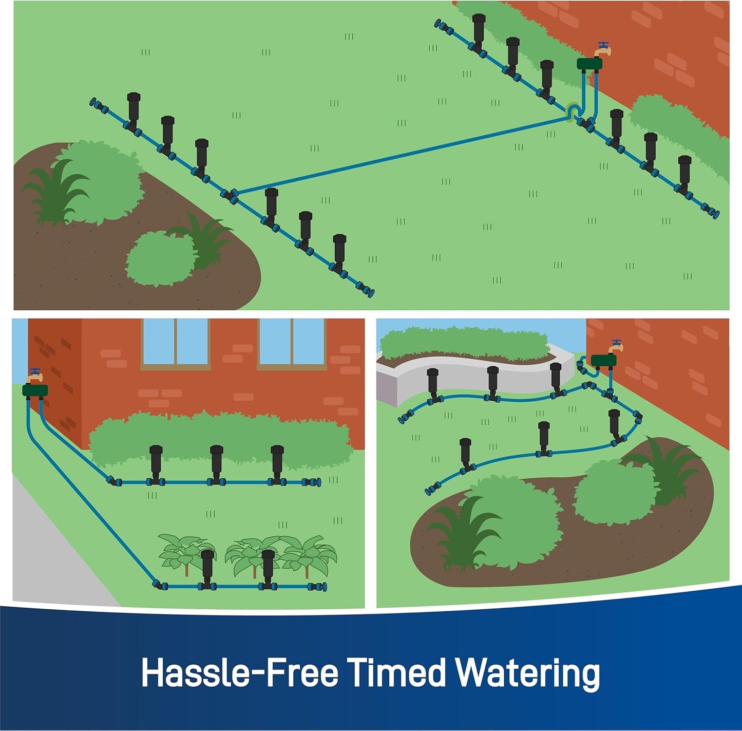 Orbit 50021 2-Zone All-in-One Automatic Watering System