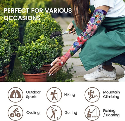 Gardening Sleeves for Women Farm Sun Protection Thorn Proof Cooling Arm Sleeves to Cover Arms for Garden Sports
