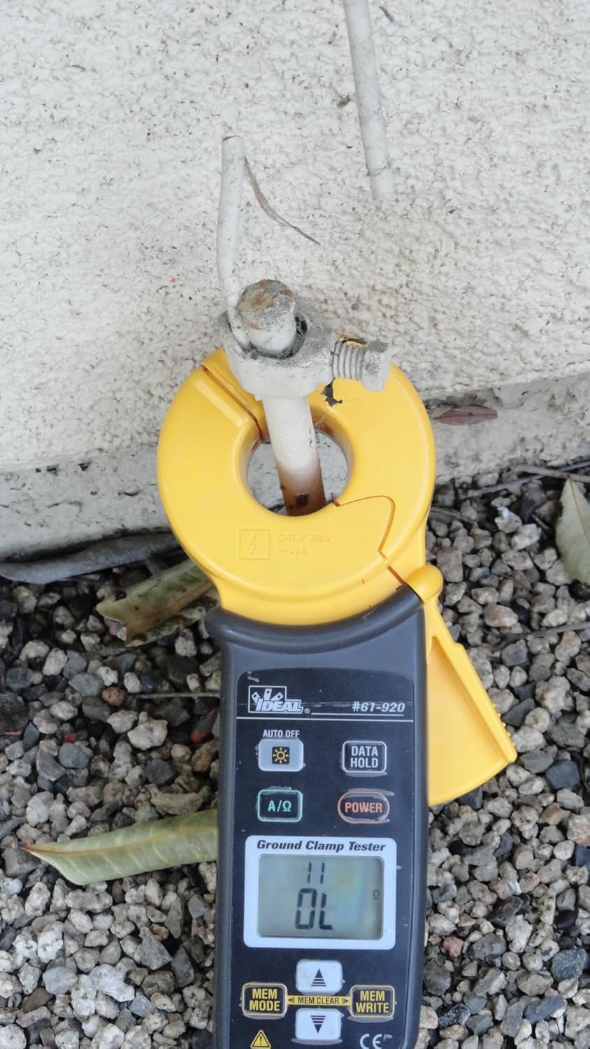 IDEAL INDUSTRIES INC. 61-920 Ground Rod Resistance Clamp Meter, Case Included, Black