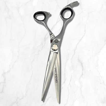Saki Shears Left Hand Professional Hair Cutting Scissors - 6.5 Inches for Hairdressers and Barbers - 440C Japan Steel (Left Hand Tanto)