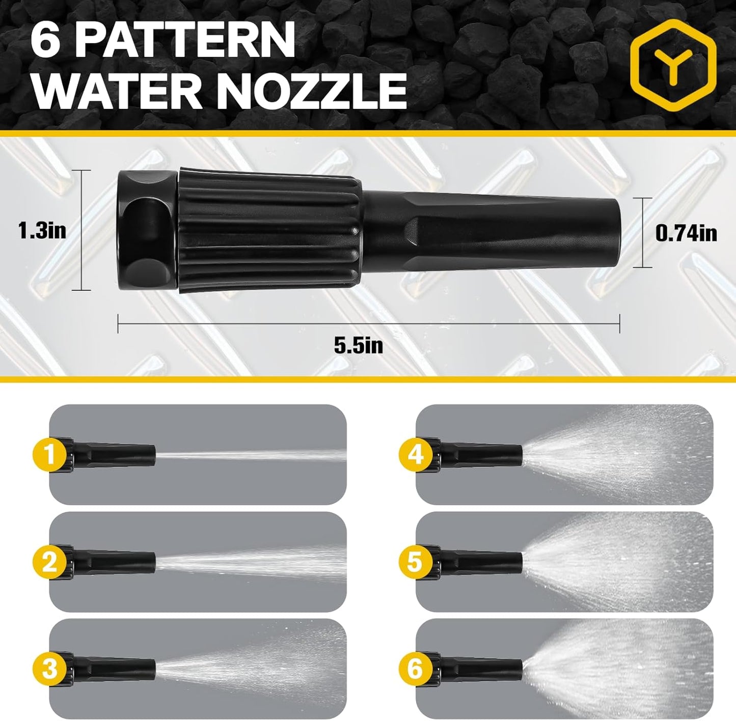 Metal Garden Hose Water Hose 100ft Heavy Duty Stainless Steel Water Pipe with Sprayer & Nozzle Flexible Lightweight Hose No Kink Pet Proof Hose for Yard, Outdoors, Rv