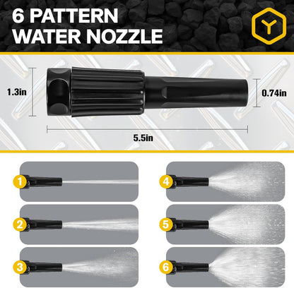 Metal Garden Hose Water Hose 100ft Heavy Duty Stainless Steel Water Pipe with Sprayer & Nozzle Flexible Lightweight Hose No Kink Pet Proof Hose for Yard, Outdoors, Rv