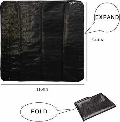 BIUWING 2PCS 39.4" x 39.4" Large Plant Repotting Mat Waterproof Transplanting Mat Indoor Plant Potting Mat Portable Gardening Mat Foldable Garden mat