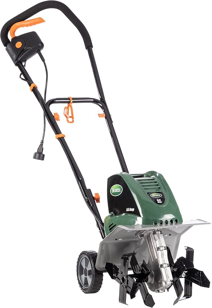 Scotts Outdoor Power Tools TC70001S Electric Tiller, 11-Inch, 8.5-Amp, Green