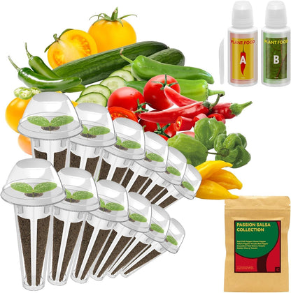 Inbloom Tomato Seed Pod Kit for Aerogarden, Hydroponics Growing System Kit 12-Pods (300+ Seeds Included Cherry Tomato, Pepper & Cucumber), Grow Anything Hydroponics Supplies for IDoo Ahopegarden