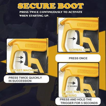 Electric Pruning Shears Cordless Compatible with DeWalt 20v Battery,2 Inch Brushless tree trimmer,Garden Pruners Tool with LCD Display & SK5 Blades(Tool Only,No Battery)001