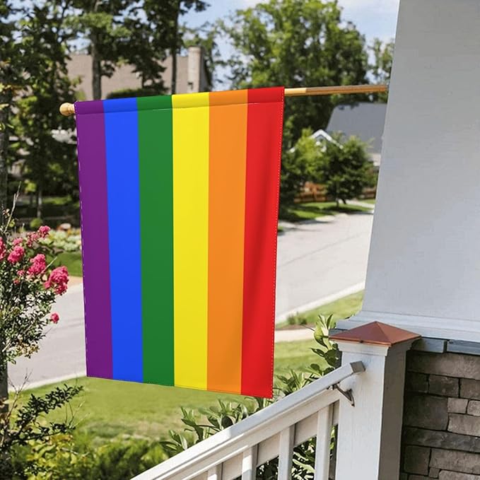 Custom Pride Garden Flag for Outdoor Personalized LGBT Yard Flags Decor Customized Flag Add Your Own Picture/Text House Lawn Banner Double Sided Home Wall Decoration 12.5x18 28x40