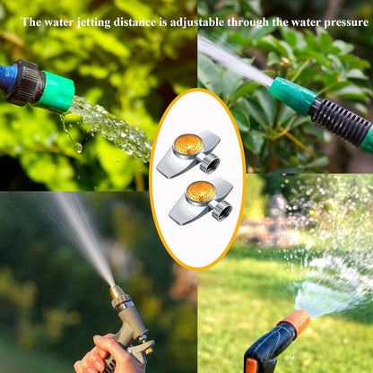 360 Degree Metal Spot Sprinkler,Small Sprinkler Garden for Small Areas Lawn Sprinklers for Yard Circle Pattern with Gentle Water Flow Garden Watering (2, Yellow)