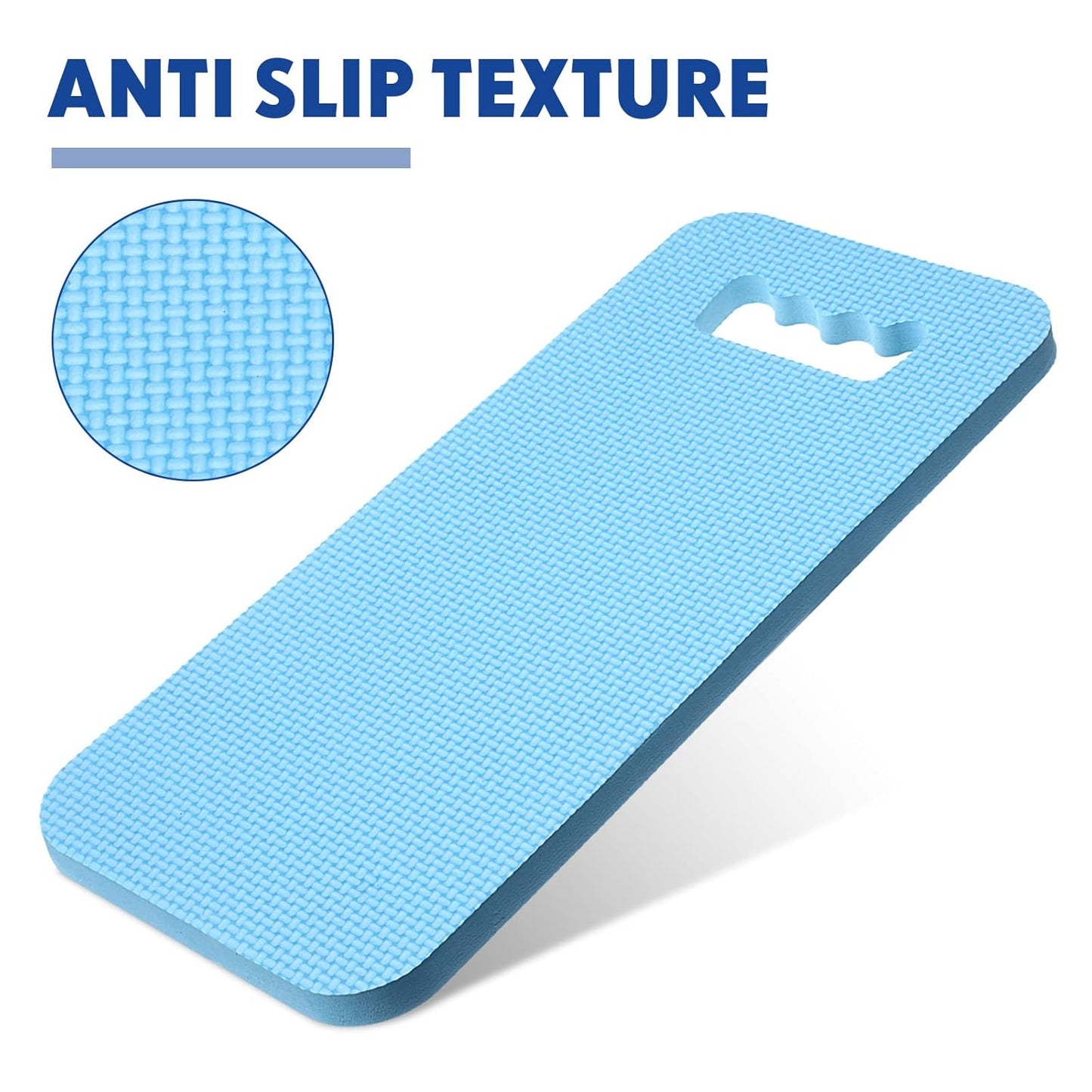 Riakrum 20 Pcs Garden Kneeling Pad Garden Knee Pads Thick Foam Knee Mat Waterproof Knee Cushions for Kneeling Multi Functional Kneeler for Praying, Gardening, Baby Bath, Yoga, 15.4 x 6.7 Inch (Blue)