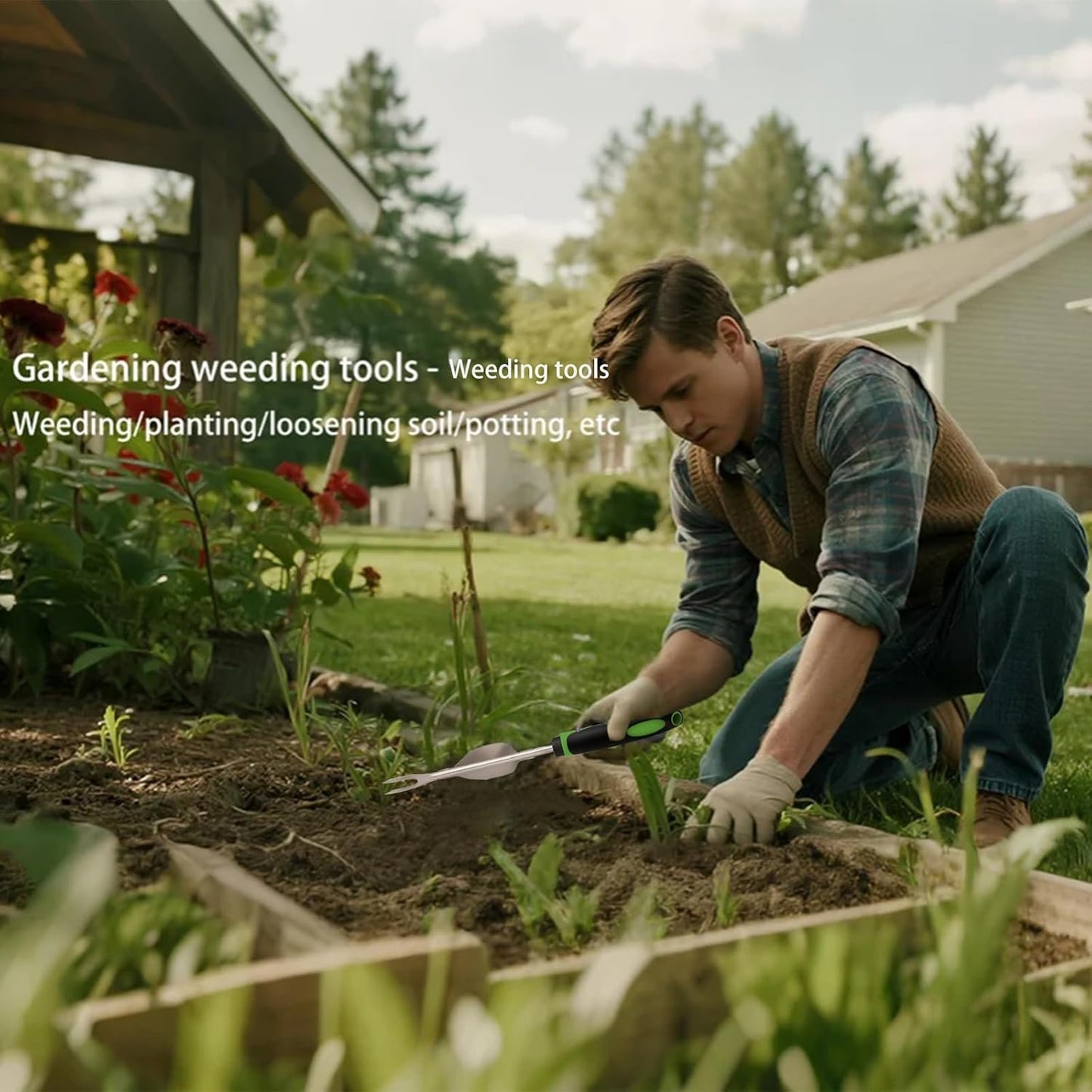 Weeding Tool,Garden Hand Tools,Weed Removal Tool,Crack Weeder Crevice for Garden/Patio/Crack/Potted Plant Weed Puller Tool(3pcs)