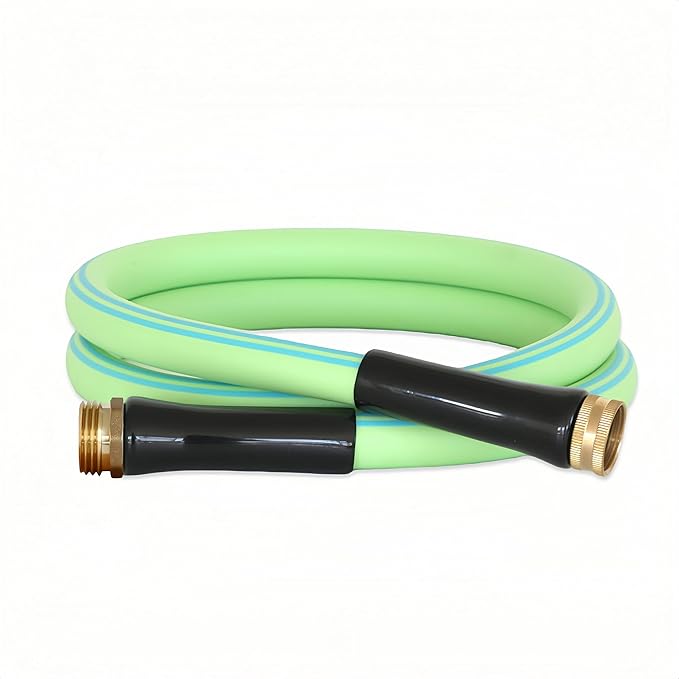 Atlantic Heavy Duty Garden Hose 6 ft x 5/8 Inch Green Water Hose, Short Connection Leader Hose (6 Feet)