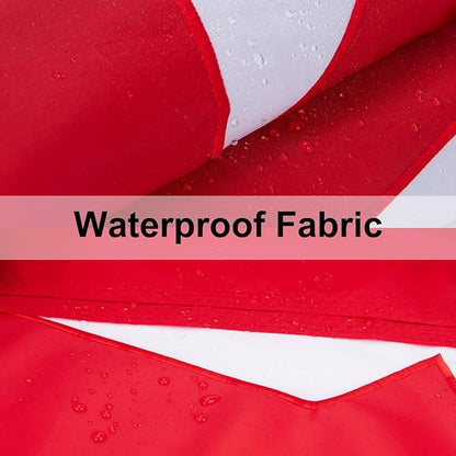 5x8 FT Outdoor Canada Flag Canadian National Flag with Embroidered Maple Leaf Heavy Duty 210D Nylon Sewn Stripes with 2 Brass Grommets for Garden, Home & Wall Decor