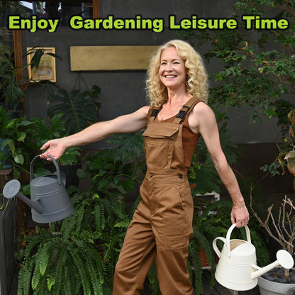 1 Gallon Watering Can for Plants, Watering Cans for Indoor&Outdoor Gardening, Water Can with Ergonomic Movable Handle (Dark Grey)