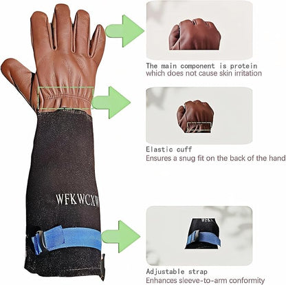 Gardening Gloves for Women/Men,Rose Pruning Long Leather Garden Gloves Thorn Proof