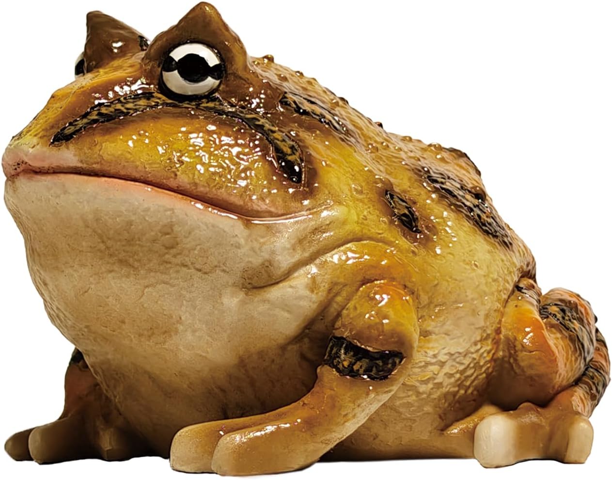 Sunthus Frog Toad Sculptures Garden Statues Yard Art Resin Decorations Outdoor Decor (Brown, Standard)