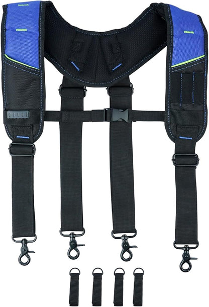 KUNN Pro Tool Belt Suspenders Padded - Durable,Comfort and Adjustable