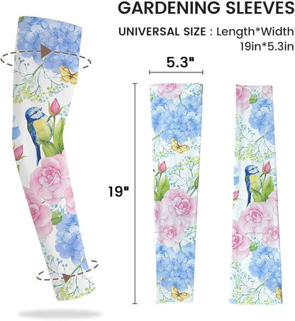 Gardening Sleeves Farm Sun Protection Arm Cooling Sleeves Thorn Proof Garden for Women Men with Thumb Hole