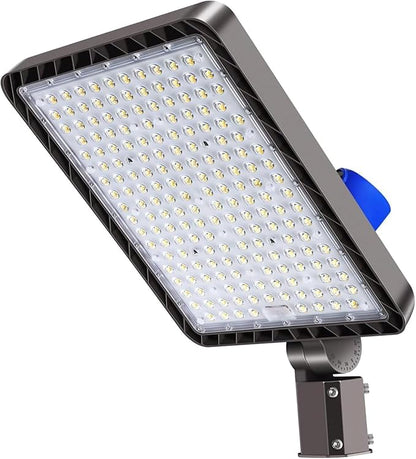 240W LED Parking Lot Lights Outdoor, Super Bright 36000LM 5000K Parking Light with Dusk-to-Dawn 180°Adjustable Slip Fit Mount IP65 Commercial Security Street Area Lighting Heavy-Duty 100-277V