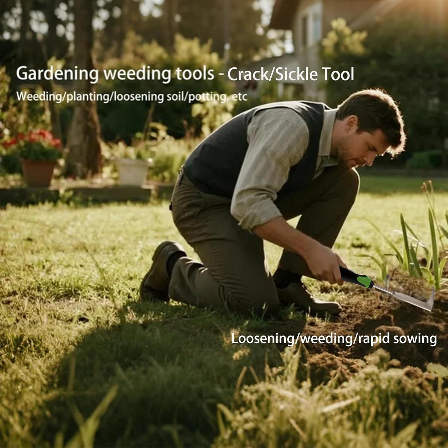 Weeding Tool,Garden Hand Tools,Weed Removal Tool,Crack Weeder Crevice for Garden/Patio/Crack/Potted Plant Weed Puller Tool(3pcs)