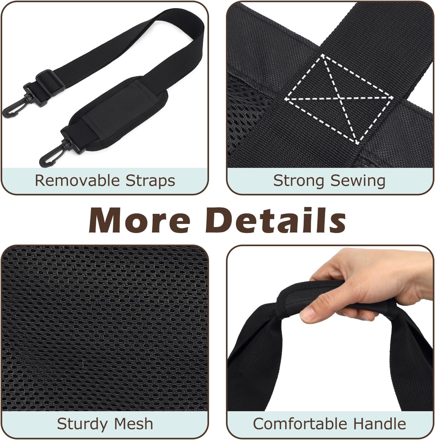 Mesh Beach Bag, Large Beach Tote with Zipper Pocket for Family Pool Bag for Toys & Vacation Essentials