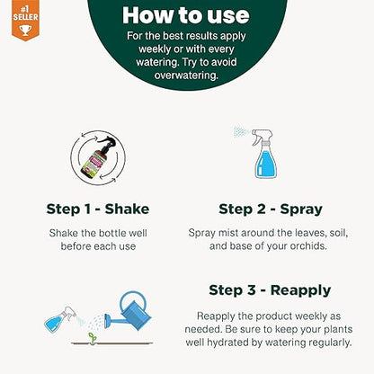 Gardenera Professional Palm Tree Spray Fertilizer Mist for Home Gardening | 3-1-2 Gentle Blend Mist for Healthy Leaves & Growth | Essential Nutrients for Palm Trees - 8oz