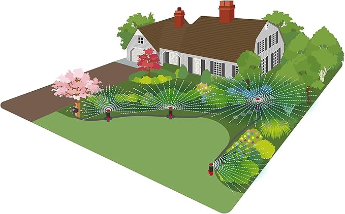 Eden 96093 Multi-Adjustable Flex Design Garden Sprinkler with Extension Set, Great for DIY Gardening Product