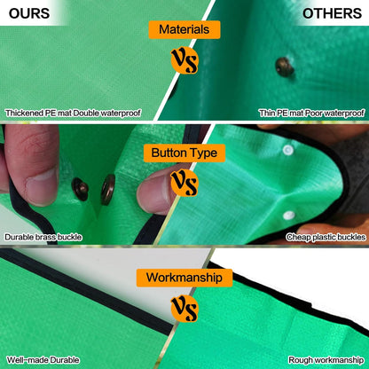 Plant Repotting Mat,Extra Large Waterproof Potting Mats,Foldable Potting Mat for Indoor Plant Transplanting and Dirt Control,Portable Gardening Mats for Repotting(43''*30'',Green)