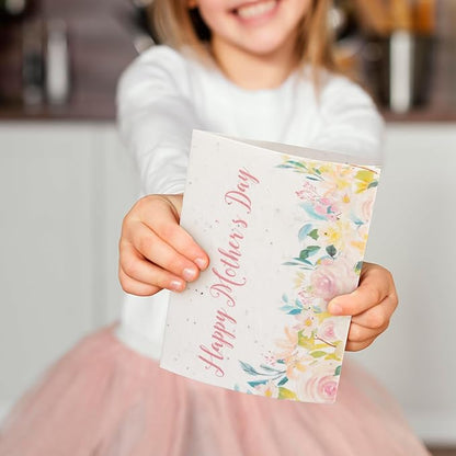 Mother's Day Greeting Card – Plantable Wildflower Seed Paper for Mother's Day, Gifts, & Special Events