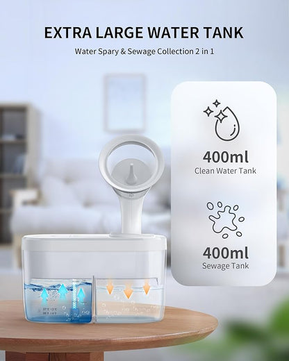 Electric Ear Wax Removal Kit - Water Powered Ear Irrigation System with Sewage Collection, 4 Clean Modes, Safe & Effective, 3 Ear Tips for Adults