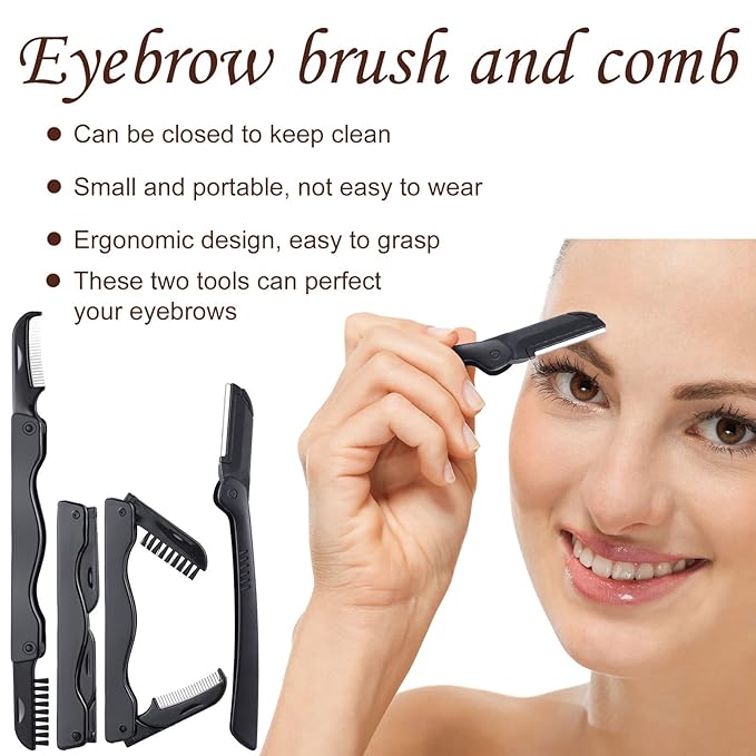 17 Pcs Eyelash Curlers Kit Lash Curler Eyelash Comb Seperator Extension Tweezers Eyebrow Brush Scissors False Eyelashes Applicator Eyebrow Trimmer Silicone Refills Pads for Women(Purple)