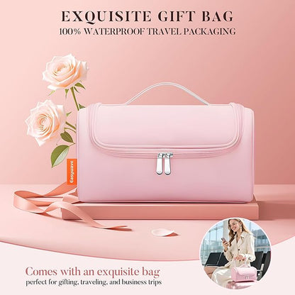 Easywave 7 in 1 Hair Dryer Brush: 110,000 RPM High-Speed Blow Dryer with Negative Ions for Frizz-Free Styling Fast Drying Auto Curling Volumizing Straightening, Hot Air Brush with Travel Bag