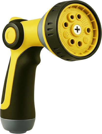 Garden Hose Nozzle – 8-Pattern Hose Sprayer with Thumb Control – Watering Tool for Garden, Car Wash, Lawn Care & Pet Shower