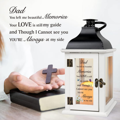 Memorial Lantern - Bereavement Sympathy Gifts for Loss of Father Memorial Gifts for Loss of Father Thoughtful Funeral Gifts for Loss of Father Remembrance Gifts for Loss of Loved One