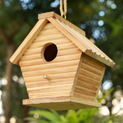 STARSWR Bird House Outside Clearance,Outdoor Birdhouse for Bluebird Finch Cardinals,Hanging Wooden Bird Houses, Easy to Clean, Ventilation.