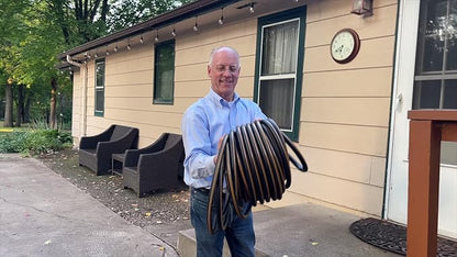 Atlantic Heavy Duty Garden Hose 2 ft x 5/8 Inch Green Color, Short Connection Leader Hose with Male-Female Connectors (2 Feet)