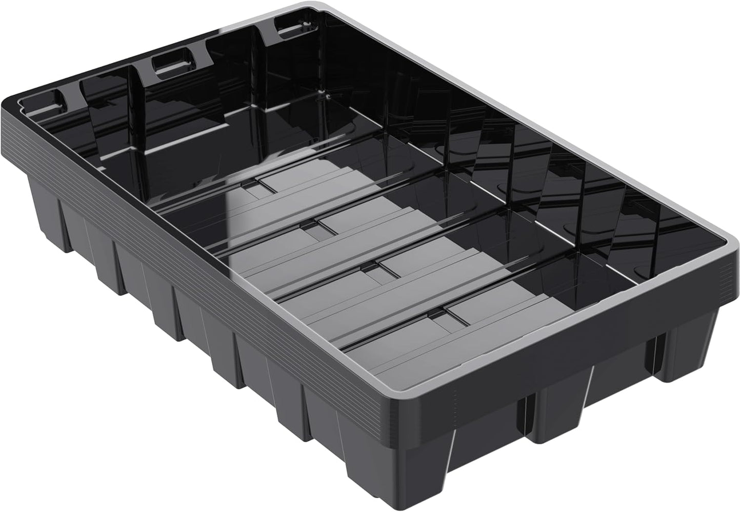 Gardzen 10 Pack Seed Trays, Reusable Plant Grow Trays, Ideal for Seed Starting, Microgreens, Indoor Gardening, and Greenhouse Plant Nurseries - No Drain Holes, 14.5"x9"