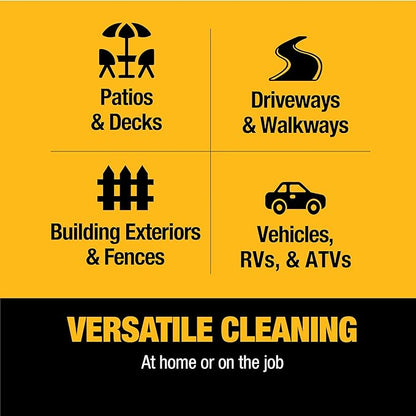 DeWalt DXPW3425E-S 3400 PSI Gas Pressure Washer, 2.5 GPM Axial Cam Pump, 208cc Recoil with Electric Start Engine, Spray Gun and Wand, 5 QC Nozzles, 5/16-in. x 25-ft. Hose, 49-State