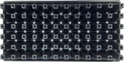 72 Cell Seedling Plastic Nursery Trays, 10 Pack, Thick Durable Germination Plug Trays, 720 Cells Reusable Plant Propagation